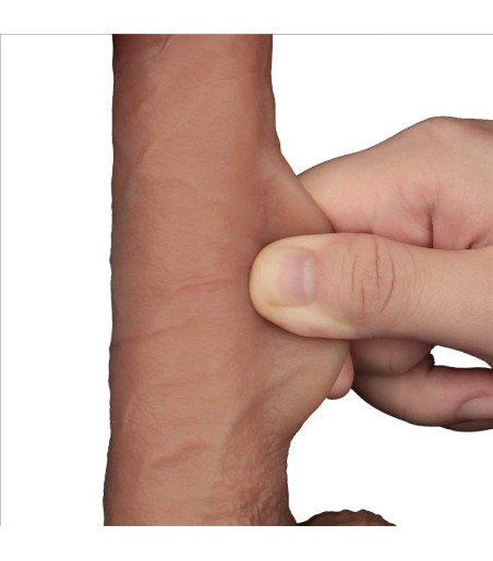 Lovetoy - 8,5" Sliding-Skin Pro, en realistisk dong med skinn