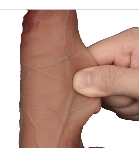 Lovetoy - 8,5" Sliding-Skin Pro,, men skinn, som är riktigt dong