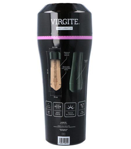 Virgite - Pussy Masturbator, en skön, stimulerande, extra mjuk lösfitta med hårt yttre!