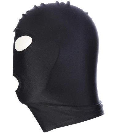 Open Mouth and Eyes Hood, Black, storlek Large