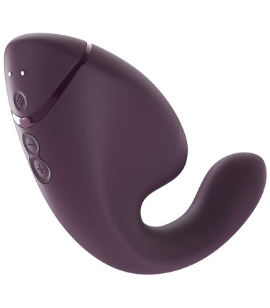 Womanizer - Next Duo, Dark Purple, 10 olika styrkor för både ljudvågor och vibrationer