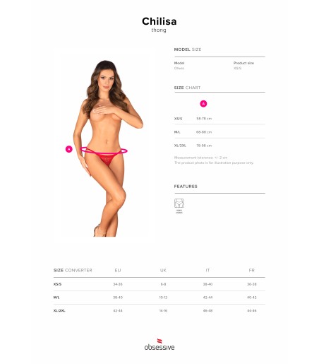 Obsessive - Chilisa Crotchless Thong Obsessive - Chilisa Crotchless Thong