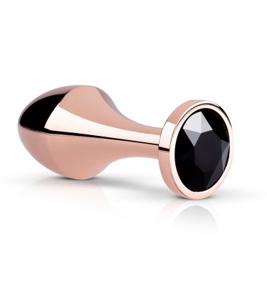 Rosy Gold - Nouveau Butt Plug, riktigt mörk sten baktill