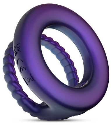Hueman - Jupiter Vibrating Cock and Ball Ring, dubbelkukring