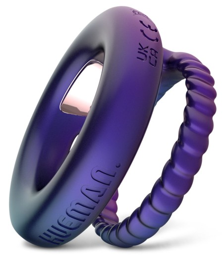 Hueman - Jupiter Vibrating Cock and Ball Ring, vibrerande dubbelring
