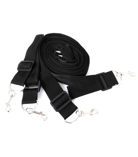 Bed Restrain Set with Adjustable Cuffs, Long Velvet