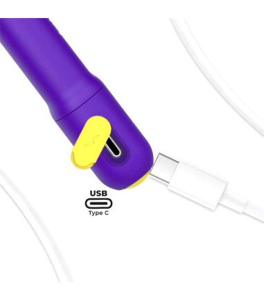 Adalet - Gently g-spot massager, Purple, enkel att ladda med vanlig USB-C