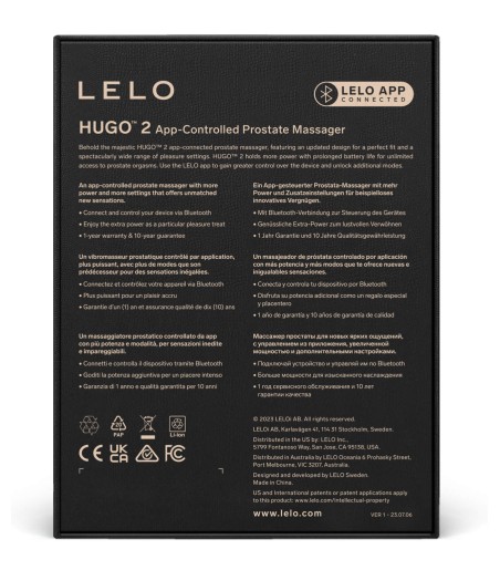 Lelo - Hugo 2 + App, Black