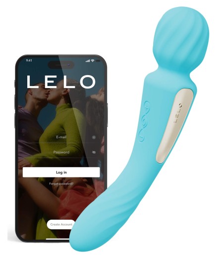 Lelo - Switch, Aqua, dubbelsidig wand med app och många härliga vibrationslägen!