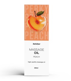 Satisfyer - Massage Oil Peach, 250ml, massageolja som doftar som persika