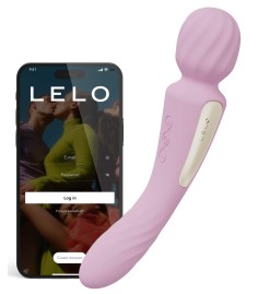 Lelo - Switch, Soft Pink, härlig wand med två motorer och dubbla funktioner