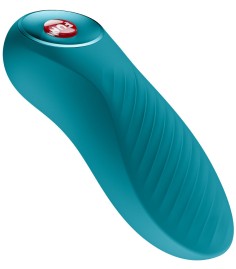 Fun Factory - Bijou Bullet Vibrator, Aquamarine, vacker formad, lätt räfflad och tillplattad klitorisvibrator