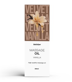 Satisfyer - Massage Oil Vanilla, 250ml, massageolja med vaniljdoft