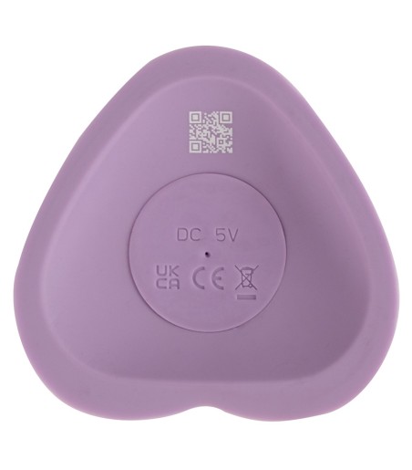 Heart Guy - Purple Vibrator, hjärtformad sugpropp som passar i selen