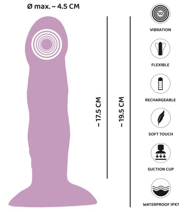 Heart Guy - Purple Vibrator