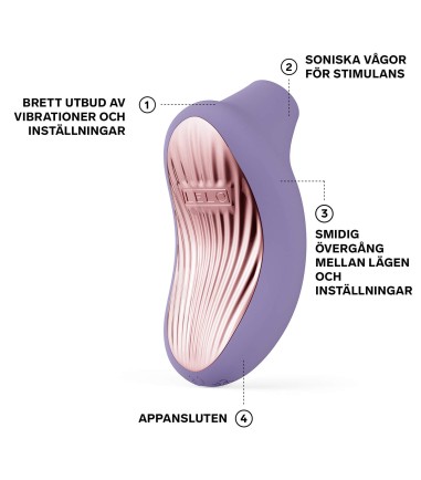 Lelo - Sona 3, Violet Dusk, byter styrkor mjukt