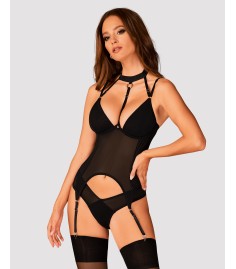 Obsessive - Brasica Corset & Panies, genomskinligt materisal  och bygel på kuporna