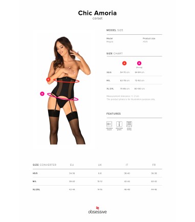 Obsessive - Chic Amoria Corset & Thong