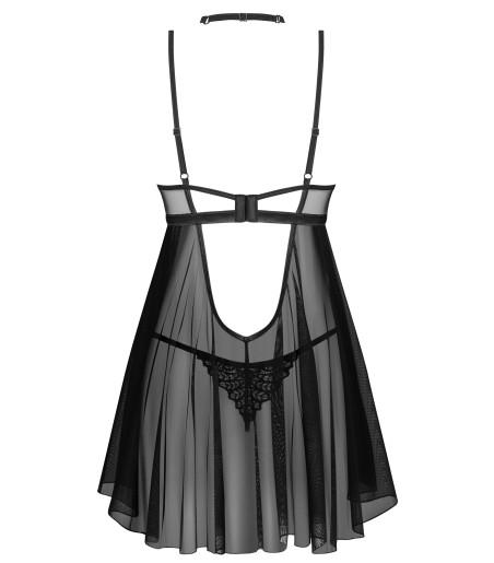 Obsessive - Donarella Babydoll & Thong, Choker, fin spets på kuporna på bygel