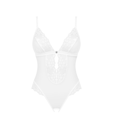 Obsessive - Heavenlly Crotchless Teddy, en teddy i sexigt nät och spets