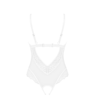 Obsessive - Heavenlly Crotchless Teddy, teddy med öppen gren