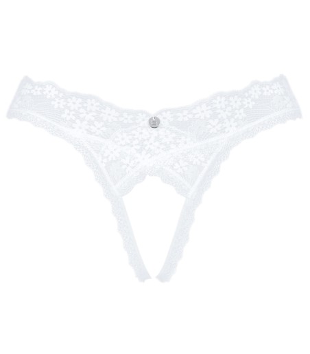 Obsessive - Heavenlly Crotchless Thong, fint metallsmycke framtill