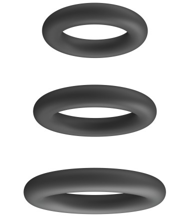 Playhouse - 3 Cock Ring Set, välj den storlek av ring som passar dig