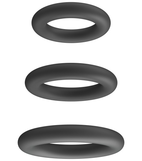 Playhouse - 3 Cock Ring Set, välj den storlek av ring som passar dig