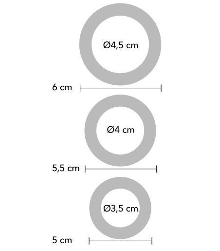 Playhouse - 3 Cock Ring Set, kukringar i 3 storlekar, och i silikon