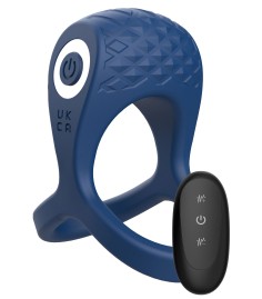 Playhouse - Brutal Ring & Ball Cage Vibrating + Remote, dubbelring, vibrerande för penis och pung