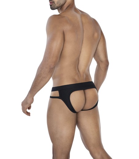 CUT4MEN - Web Jockstrap, Black, dubbla remmar på sidorna, välformad pungpåse