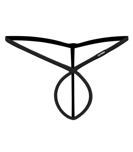 CUT4MEN - Crossed String, remmar, string, öppen framsida för penisen