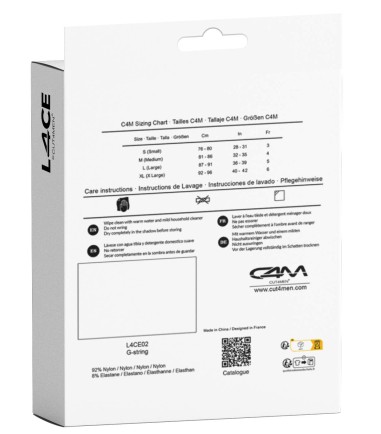 CUT4MEN - G-String with Lace, stringkalsonger i spets för mannen