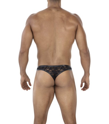 CUT4MEN - Thong with Lace, härlig tmanlig stringkalsong och konstläder på kanterna.
