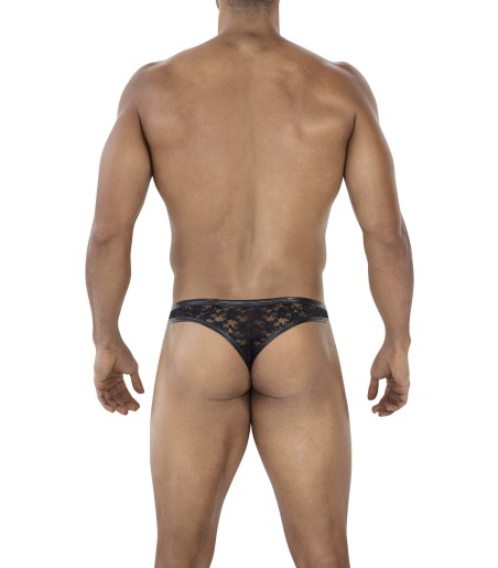 CUT4MEN - Thong with Lace, härlig tmanlig stringkalsong och konstläder på kanterna.