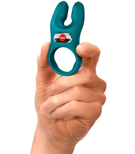 Fun Factory - NOS PRO Cock Ring, Bottle Green, vibrerande penisring