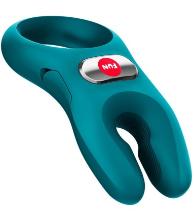 Fun Factory - NOS PRO Cock Ring, Bottle Green, vibrerande kukring