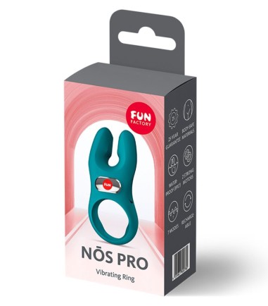 Fun Factory - NOS PRO Cock Ring, Bottle Green, uppdaterad med 7 vibrationsprogram och USB-C, ny design