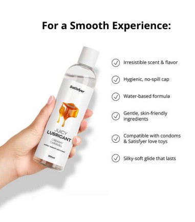 Satisfyer - Juicy Lubricant Creamy Caramel, 300ml, stor flaska och doft av kola