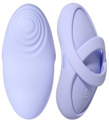Svakom - Echo 2, Flexible Finger Vibrator, Blue, härligt liten fingervibrator i silikon