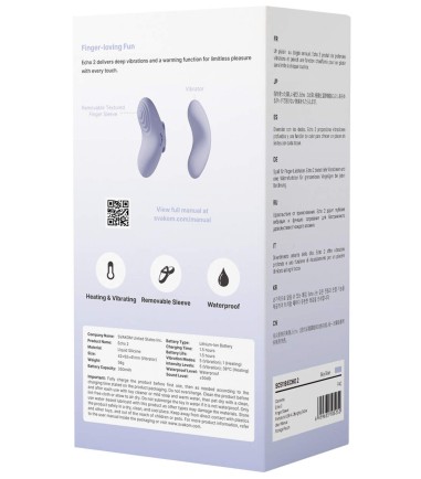 Svakom - Echo 2, Flexible Finger Vibrator, Blue