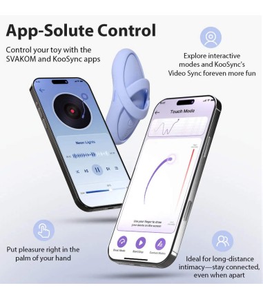 Svakom - Echo 2, Flexible Finger Vibrator, Blue