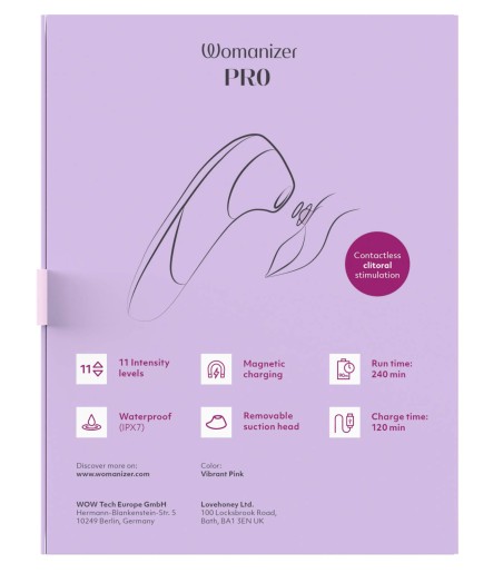Womanizer - Pro, Vibrant Pink