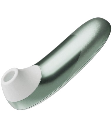 Womanizer - Pro, Green, från svag till stark styrka i 11 steg. Grön och avlång, sitter bra i handen.