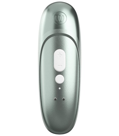 Womanizer - Pro, Green, en grön kropp, blank plast och mjuka knappar