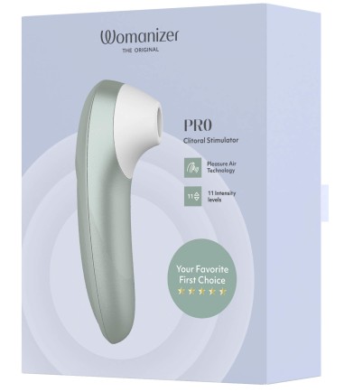 Womanizer - Pro, Green, laddning med magnetisk kontakt, upp till 240 minuter användning