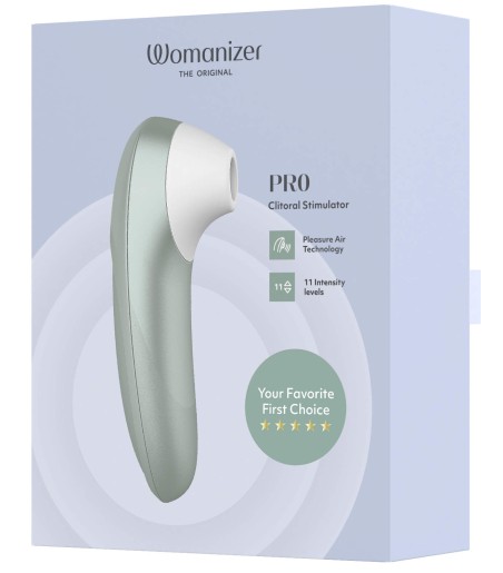 Womanizer - Pro, Green, laddning med magnetisk kontakt, upp till 240 minuter användning