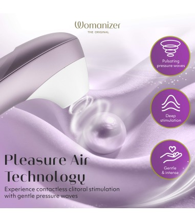 Womanizer - Pro, Lilac, munstycke i lent och vit silikon