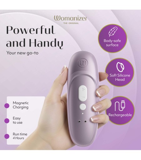 Womanizer - Pro, Lilac, uppladdningsbar på 120 minuter, ger upp till 240 minuters lek