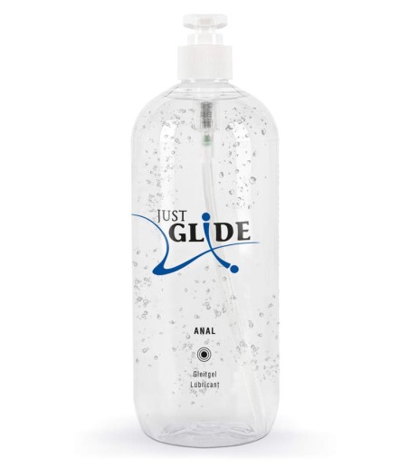 Just Glide - Anal, 1000ml, stor flaska av analt glidmedel